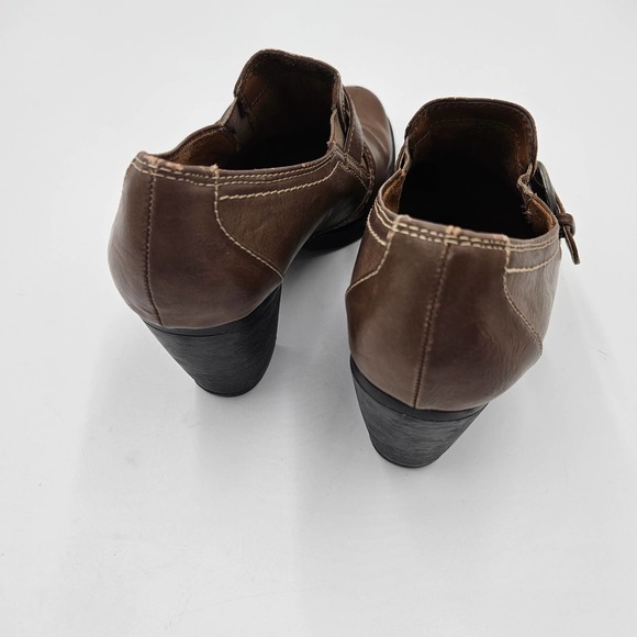 Natural Soul by Naturalizer Brown Carlo Oxford Faux Leather Bootie Size 6.5 - Picture 14 of 14